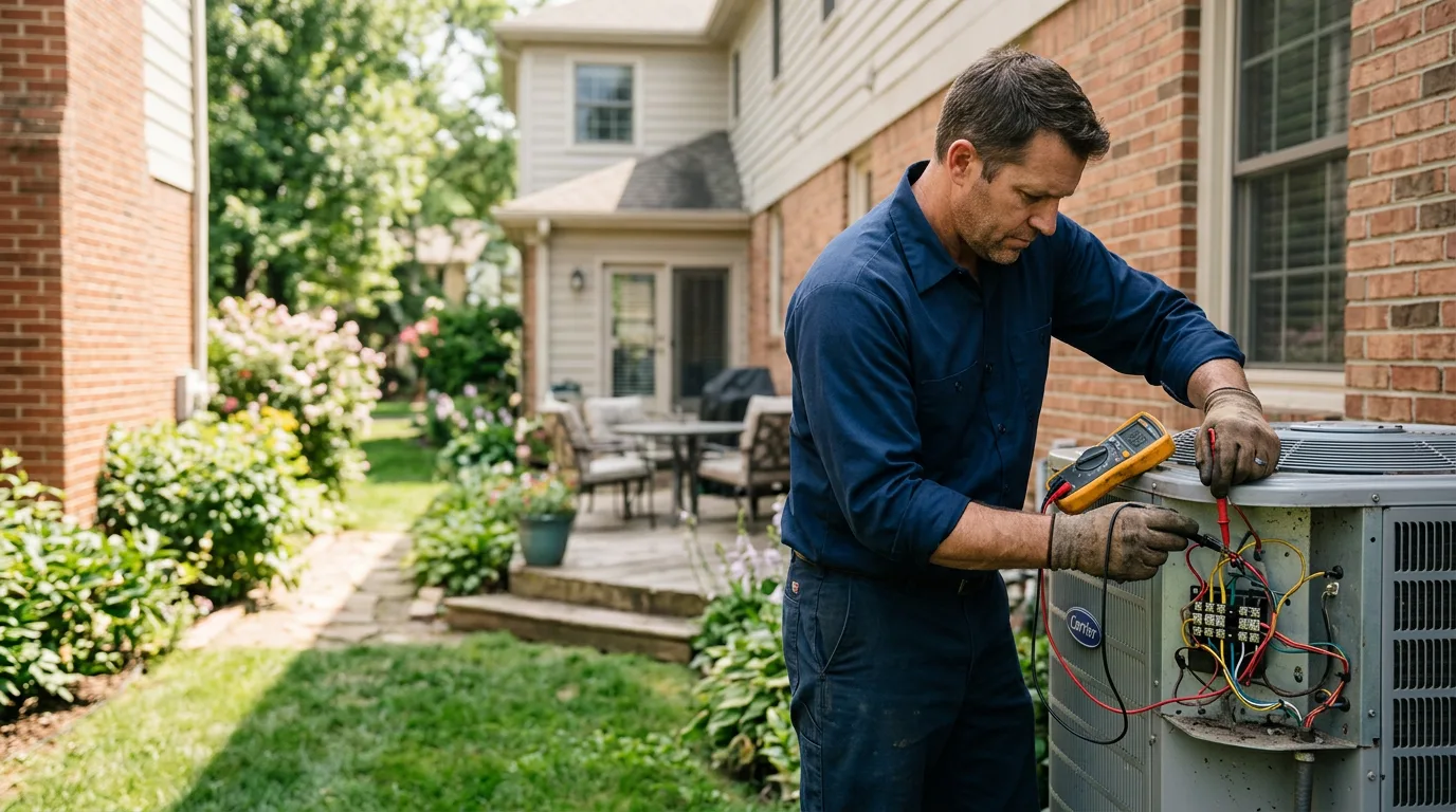 HVAC technician working near Marathon, WI